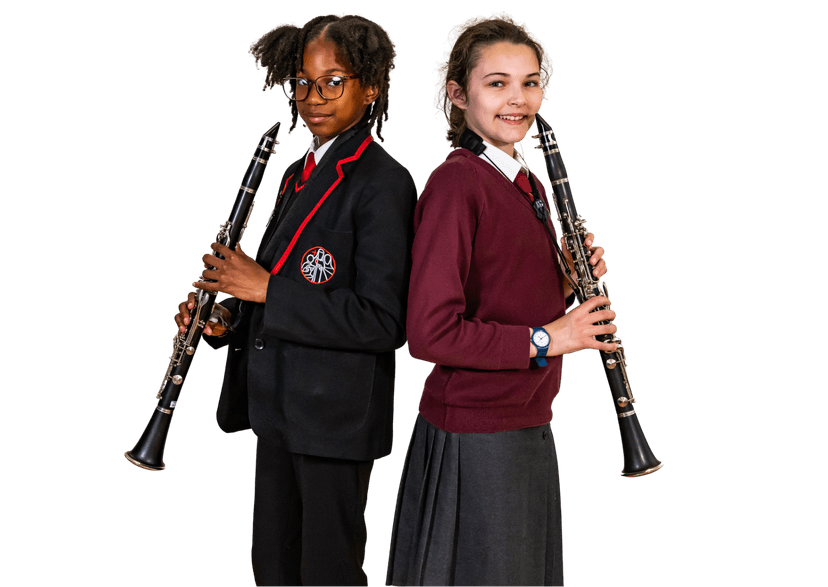 Two clarinet students