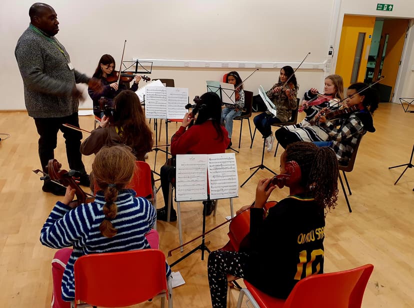 String Group rehearsal