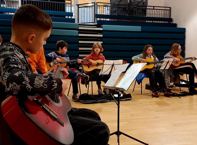 Guitar Group rehearsal